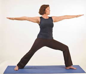 Local yoga instructor poses for new "Boomer Yoga"  book